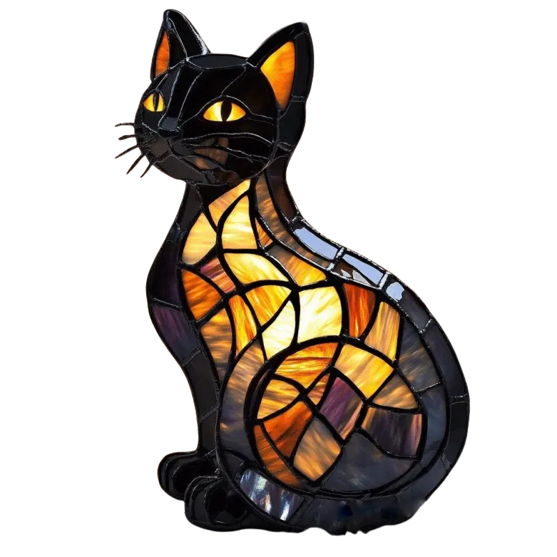 LED Cat Lamp – Animal Motif Light for Terrace and Living Space
