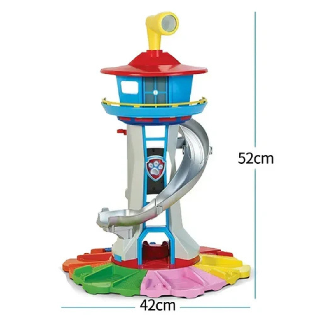 Playful Car Set Featuring Slide and Observation Tower