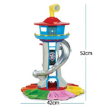 Playful Car Set Featuring Slide and Observation Tower