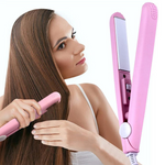 Ceramic Mini Curling Iron and Straightener