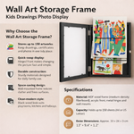 Kids' Artwork Storage Frame and Photo Display
