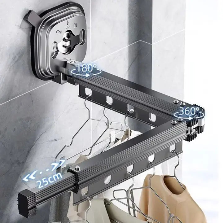 Drill-Free Wall-Mounted Clothes Dryer – Ideal for Rental Apartments and Compact Spaces