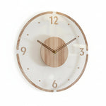 Silent Wooden Wall Clock in Minimalist Design