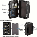 12 MP Night Vision Wildlife Camera with 1080P HD Video
