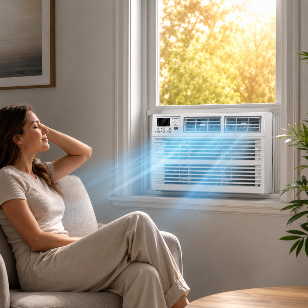 Smart Cooling Quiet Room Air Conditioner Window Unit