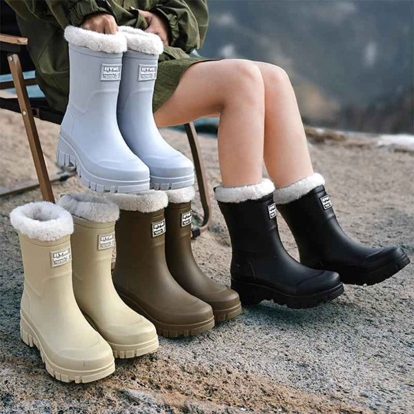 Women's Waterproof Thermal Winter Boots - Non-Slip Outdoor Footwear