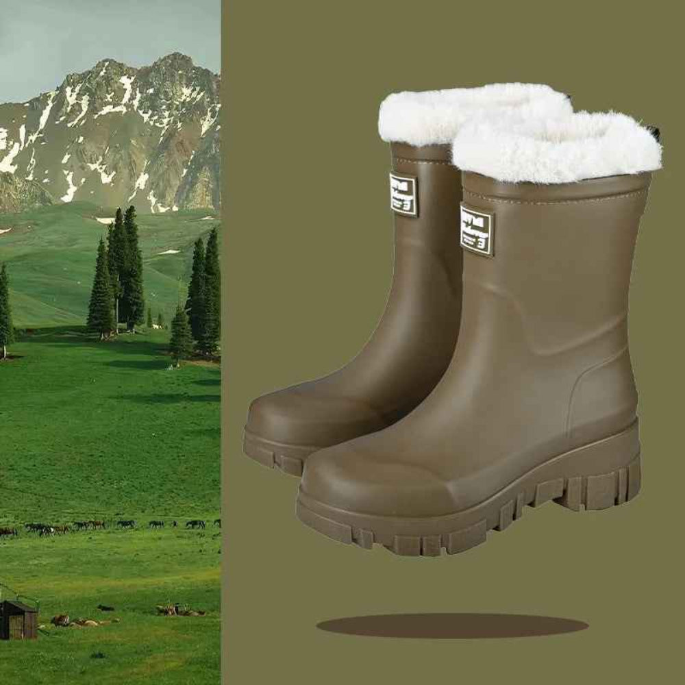 Women's Waterproof Thermal Winter Boots - Non-Slip Outdoor Footwear