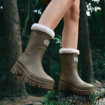 Women's Waterproof Thermal Winter Boots - Non-Slip Outdoor Footwear