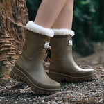 Women's Waterproof Thermal Winter Boots - Non-Slip Outdoor Footwear