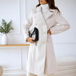 Women's Long Winter Trench Coat Outerwear