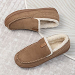 Warm Men's Loafers Crafted from Synthetic Wool