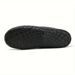 Warm Men's Loafers Crafted from Synthetic Wool