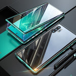 Tempered Glass Double-Sided Phone Case for Samsung Devices