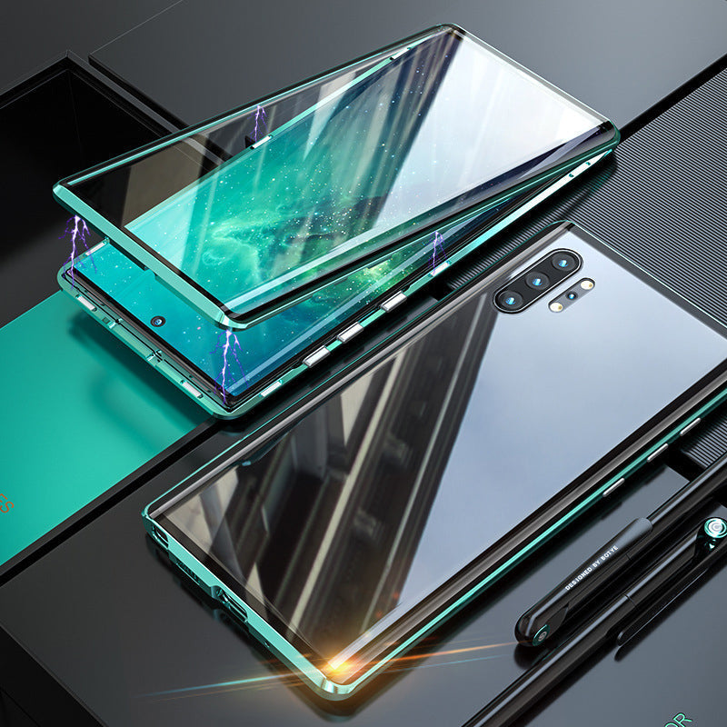Magnetic Tempered Glass Double-Sided Phone Case for Smartphones