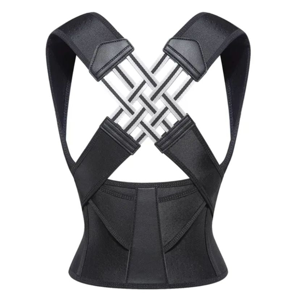 Posture Correction Belt | Instant Back & Shoulder Support | Black