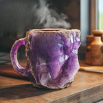 Handcrafted Mineral Crystal Coffee Mugs | Insulating & Microwave Safe | 350–450 ml