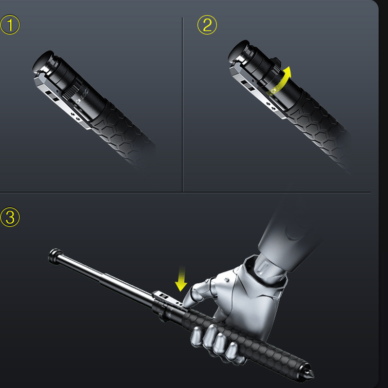 Collapsible Safety Stick for Urban Protection & Hiking