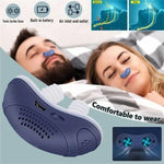 Silent, Compact Micro-CPAP Anti-Snoring Device