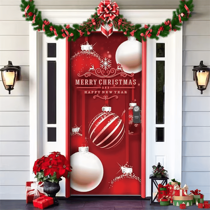 90x200cm Festive Door Decoration – Now Available at 50% OFF