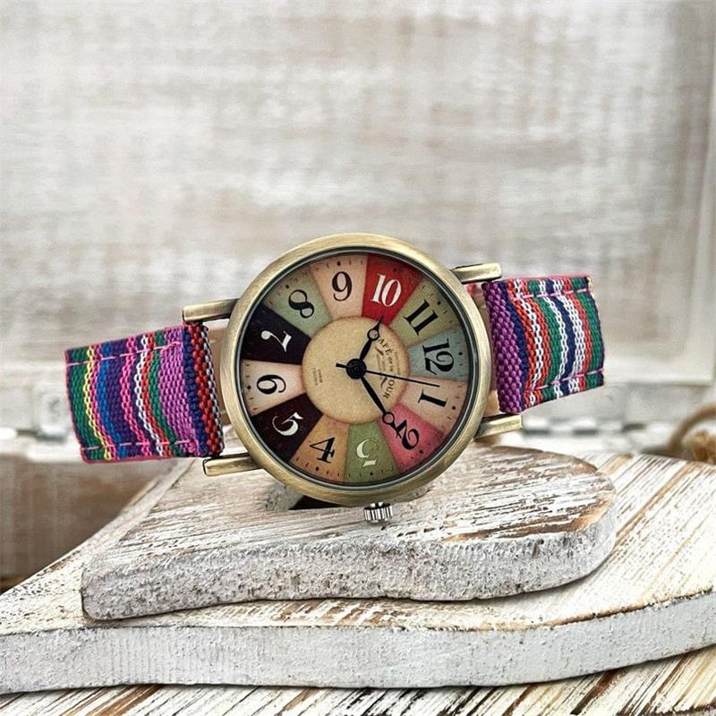 Multicolored Rainbow Pattern Watches