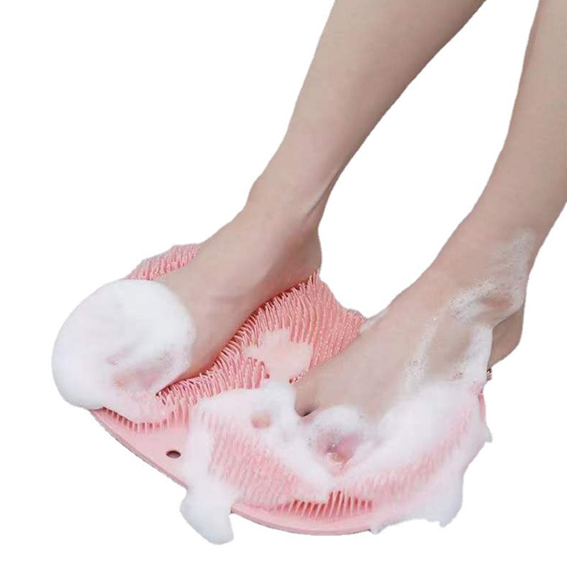 Silicone Foot Cleaner – Shower Massage Pad with Suction Cups & 500+ Bristles