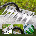 Garden Rake Made of Carbon Steel – Weed Remover, 5–8 Teeth, Sturdy & Rust-Free