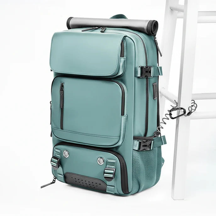 Large Waterproof Travel Backpack with USB Port