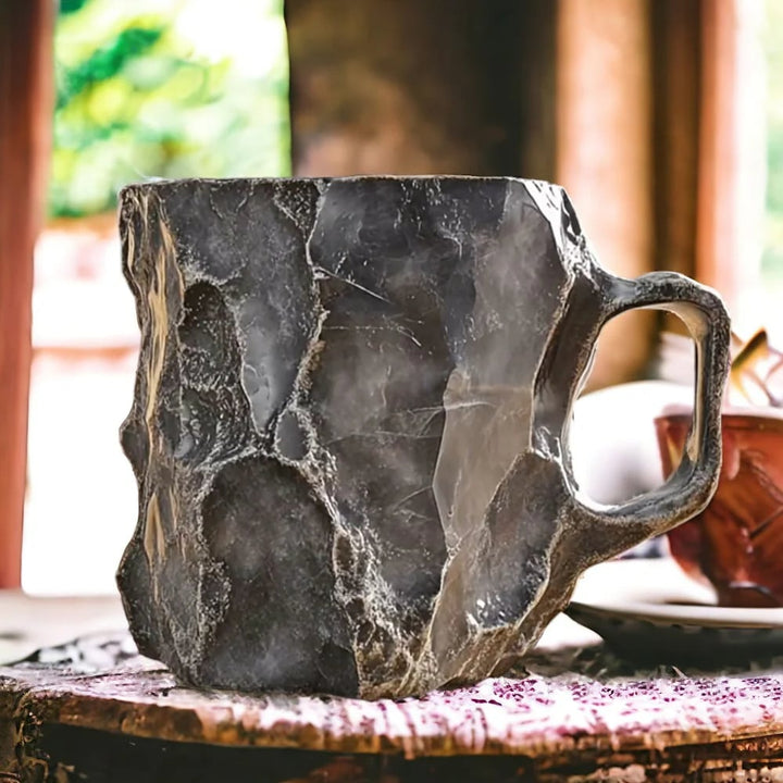 Handcrafted Mineral Crystal Coffee Mugs | Insulating & Microwave Safe | 350–450 ml