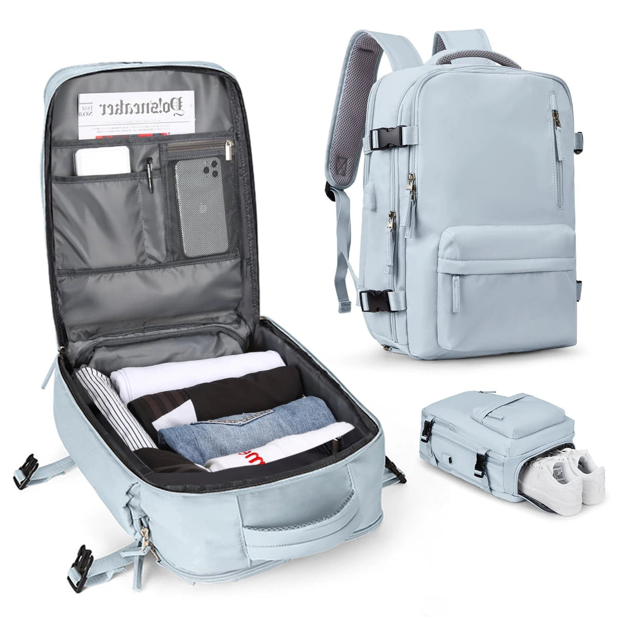 Spacious Waterproof Hiking Backpack for Women – 35L Multi-Functional Travel Bag