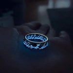Glow Ring | Glowing Elvish Script | Available in Multiple Colors