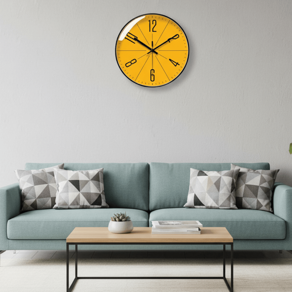 Black Wall Clock in Nordic Style – Precise and Stylish for Any Home