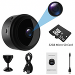 Compact Wi-Fi Security Camera with Night Vision