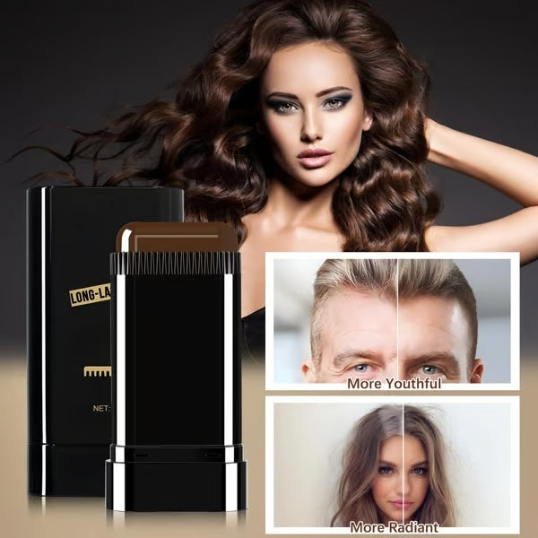 Root Touch-Up Color Stick - Buy One, Get One Free | Gray Hair Coverage with Comb Applicator | Quick Hair Color for On-the-Go