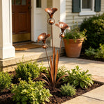 Handcrafted Garden Stake with Wind Chimes