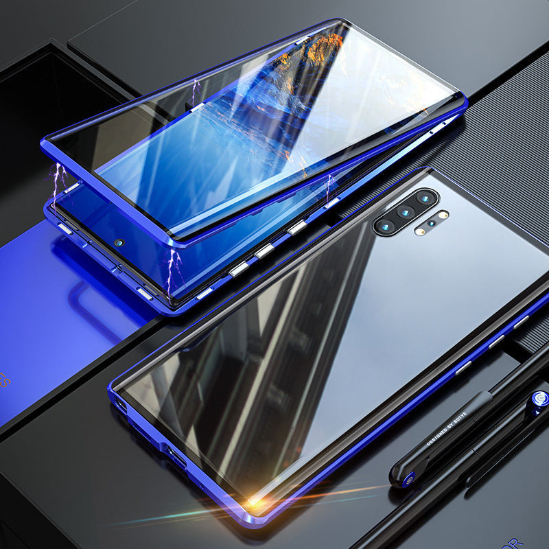 Magnetic Tempered Glass Double-Sided Phone Case for Smartphones