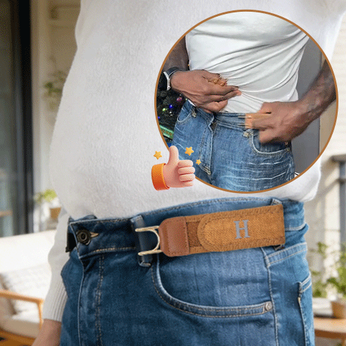 Adjustable Elastic Comfort Belt | Buckle-Free Stretch Belt with Flat Design for Men and Women