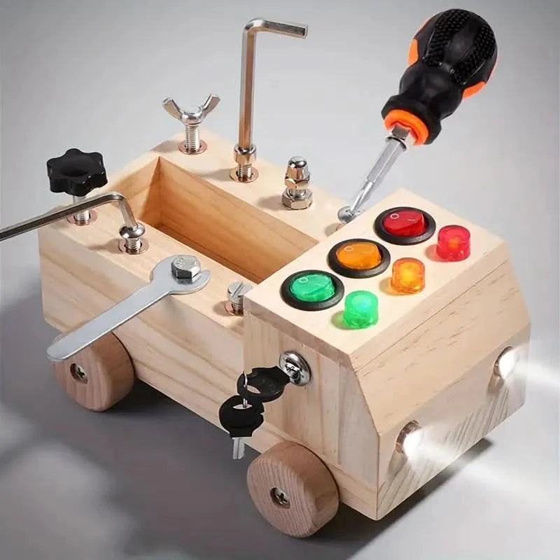 Interactive Busy Board for Fine Motor Skills Development