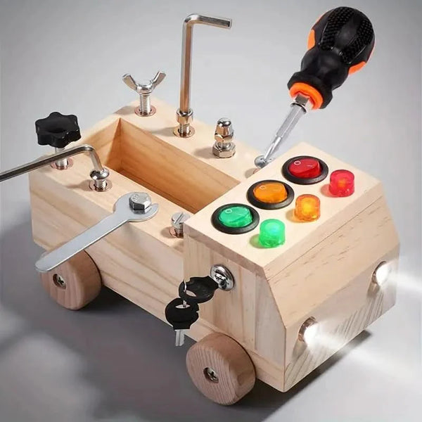 Interactive Busy Board for Fine Motor Skills Development