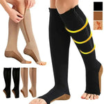 Compression Socks with Zipper for Support and Relief