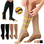 Compression Socks with Zipper for Support and Relief