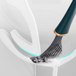 Contemporary Flexible Silicone Toilet Brush