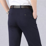 Men's Stretch Suit Pants Modern Fit | High Stretch Classic Business Pants | Comfortable Elegant Men's Pants for Office & Everyday Use