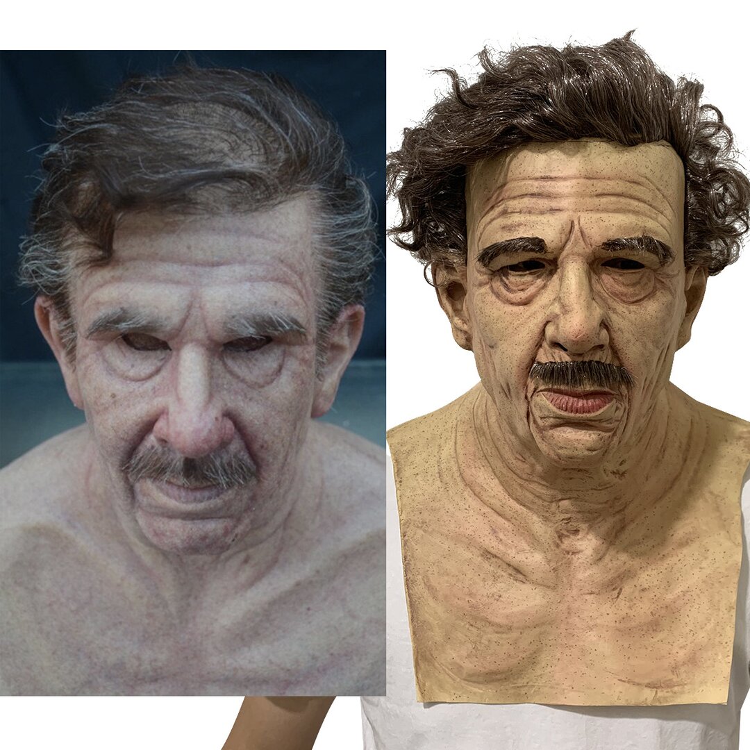 Creepy Old Man Mask – Realistic Latex Halloween Mask for Adults