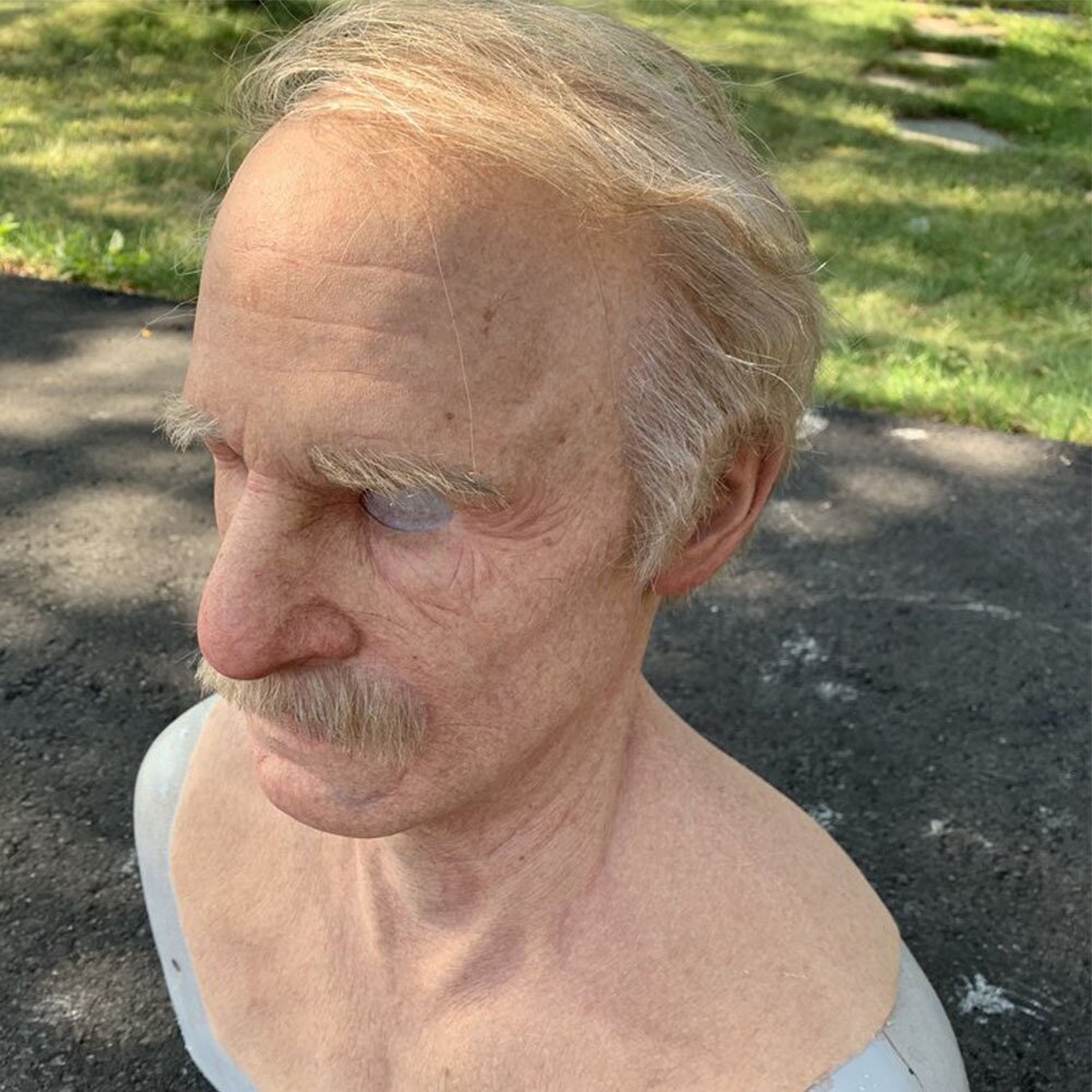Creepy Old Man Mask – Realistic Latex Halloween Mask for Adults