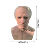 Creepy Old Man Mask – Realistic Latex Halloween Mask for Adults