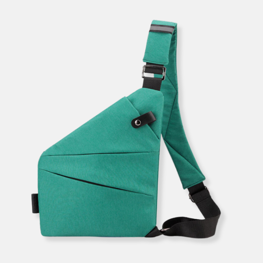 Anti-Theft Crossbody Organizer Bag with Hidden Zippers