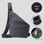 Anti-Theft Crossbody Organizer Bag with Hidden Zippers