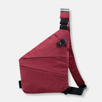 Anti-Theft Crossbody Organizer Bag with Hidden Zippers