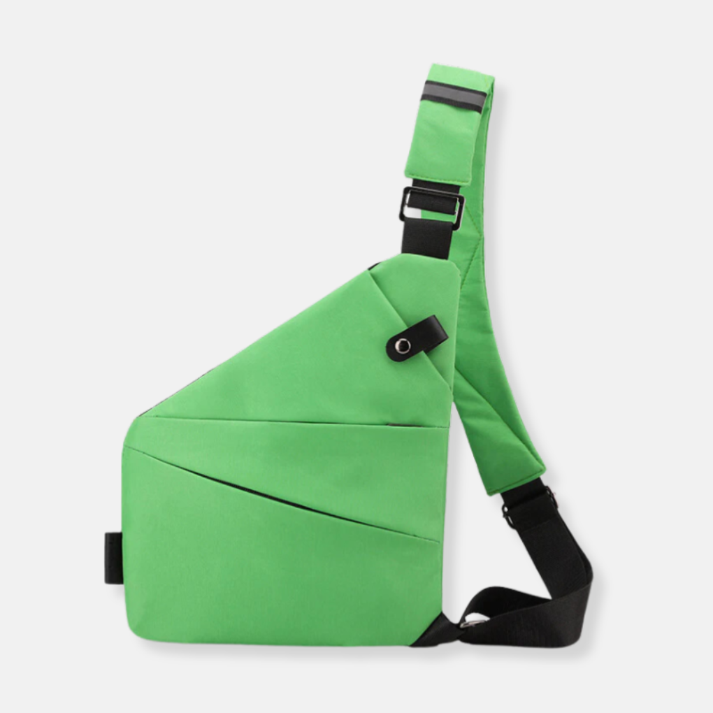 Anti-Theft Crossbody Organizer Bag with Hidden Zippers