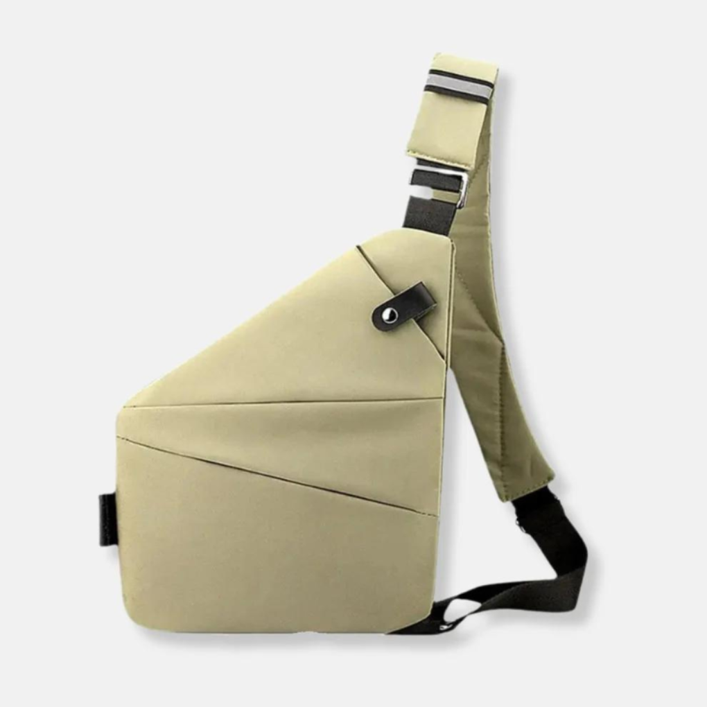 Anti-Theft Crossbody Organizer Bag with Hidden Zippers